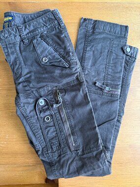 Ralph Lauren RUGBY Cargo Pants Women’s Size 4 Black Utility Y2K